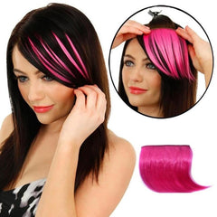 Women Clip In Front Hair Bang Fringe Thin