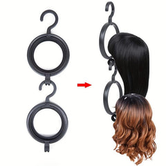Portable Plastic Wig Hanger - Stylish & Convenient Wig Drying Rack & Display