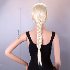 Princess Costume Wig with Long Braided Ponytail