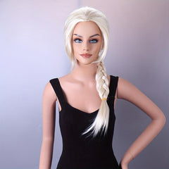 Princess Costume Wig with Long Braided Ponytail