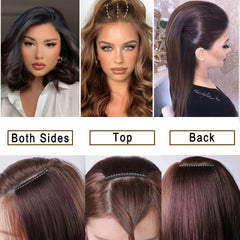 Invisible Straight Hair Pieces Clip In Increase Hair Volume Hair Extensions