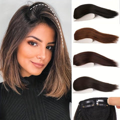 Invisible Straight Hair Pieces Clip In Increase Hair Volume Hair Extensions