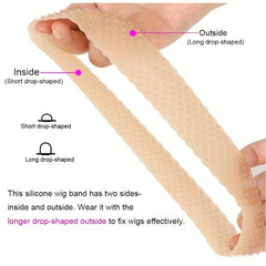 Non Slip Silicone Wig Grip Headband Transparent Wig Cap