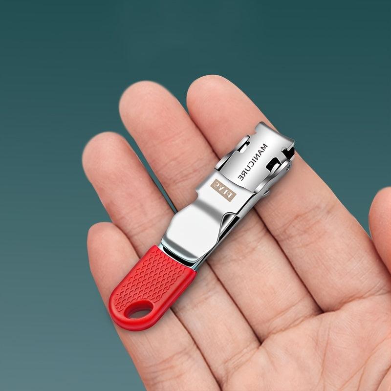 Compact Foldable Nail Clippers with Key Chain