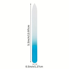Cushioned Crystal Glass Nail File Set Perfect for Natural Nail Enhancement