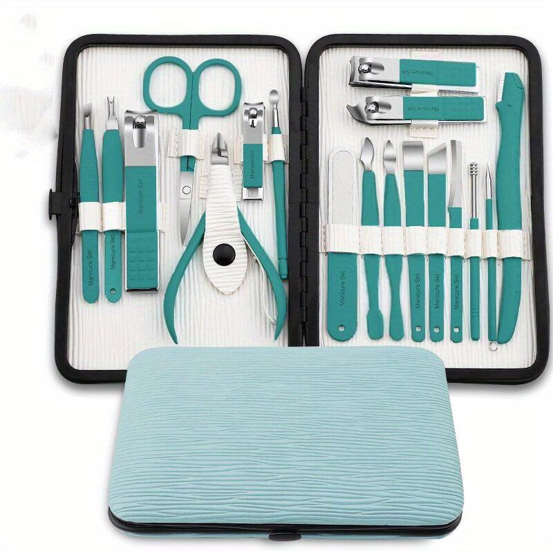Manicure Set Stainless Steel Nail Clippers Pedicure Kit with Portable Bag