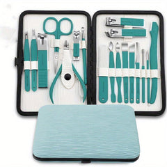 Manicure Set Stainless Steel Nail Clippers Pedicure Kit with Portable Bag