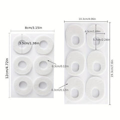 6pcs Anti Wear Corn Removers Self Adhesive Felt Foot Patches