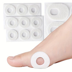 6pcs Anti Wear Corn Removers Self Adhesive Felt Foot Patches