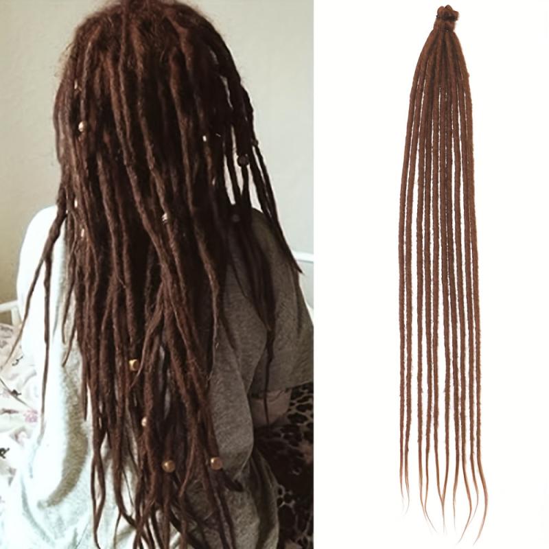 10 Pack Dreadlocks Hair Extensions 60-96 Cm Soft Crochet Dreadlocks Braids Hair