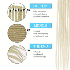 10 Pack Dreadlocks Hair Extensions 60-96 Cm Soft Crochet Dreadlocks Braids Hair