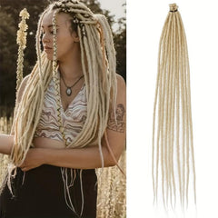 10 Pack Dreadlocks Hair Extensions 60-96 Cm Soft Crochet Dreadlocks Braids Hair
