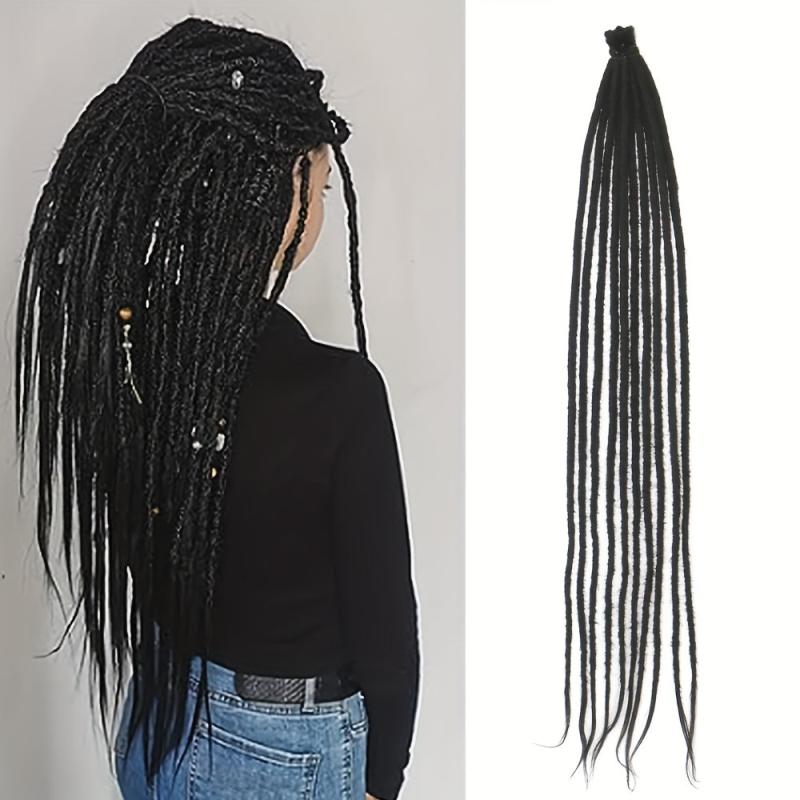 10 Pack Dreadlocks Hair Extensions 60-96 Cm Soft Crochet Dreadlocks Braids Hair