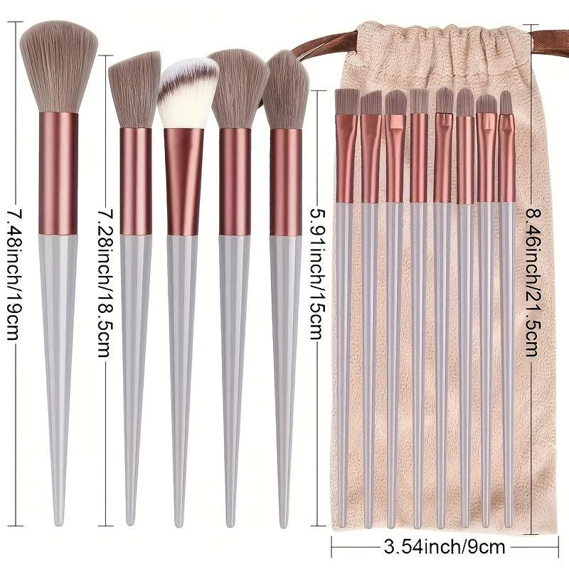 13pcs Makeup Brush Set with Skin Massage Brush for Foundation Powder Eyeshadow