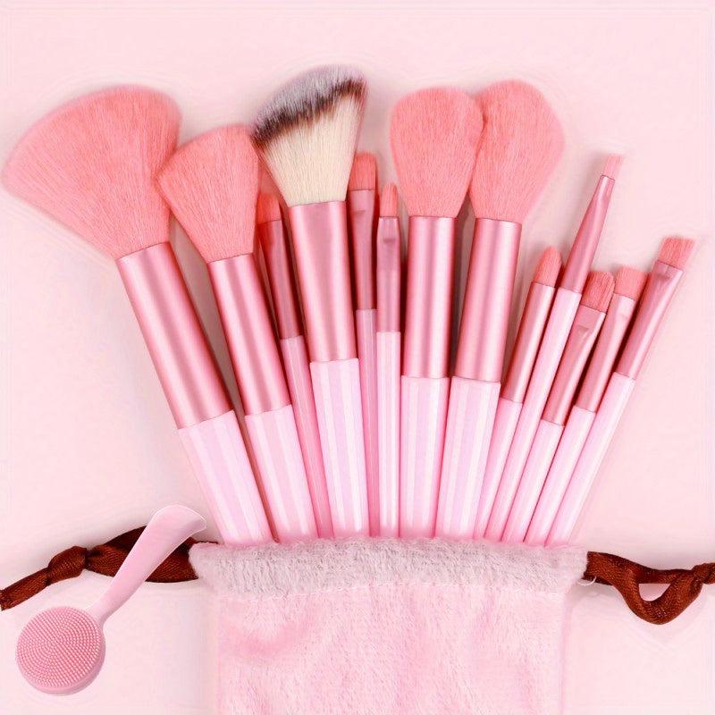 13pcs Makeup Brush Set with Skin Massage Brush for Foundation Powder Eyeshadow
