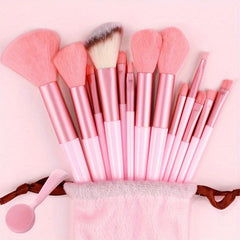 13pcs Makeup Brush Set with Skin Massage Brush for Foundation Powder Eyeshadow
