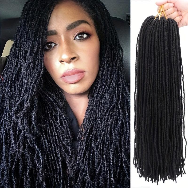 Synthetic Sister Locks Dreadlocks Crochet Hair Extensions For Women Girls