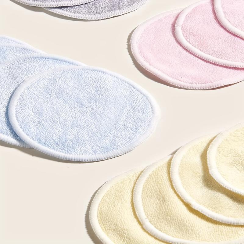 16pcs Bamboo Fiber Makeup Remover Pads Reusable with Laundry Bag