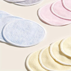 16pcs Bamboo Fiber Makeup Remover Pads Reusable with Laundry Bag