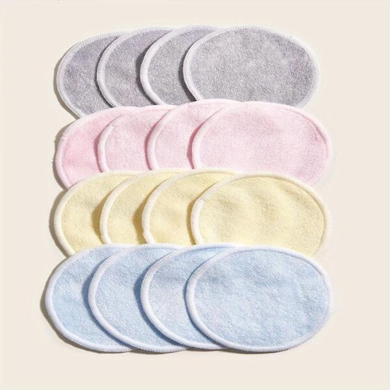 16pcs Bamboo Fiber Makeup Remover Pads Reusable with Laundry Bag