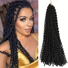 50 8 Cm Passion Twist Hair 1 Pack Water Wave Crochet Hair 80g 1B