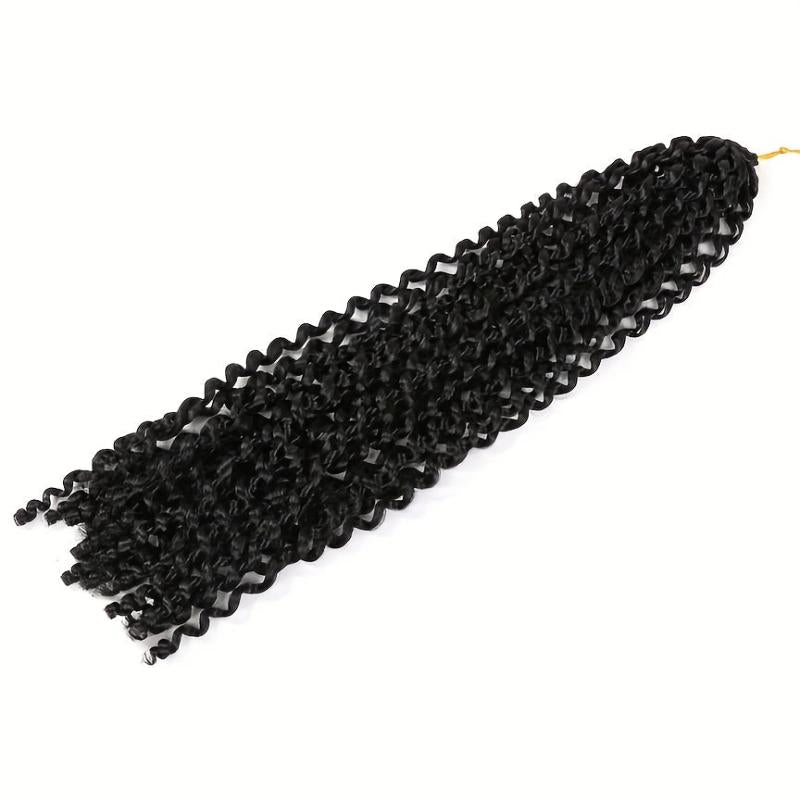50 8 Cm Passion Twist Hair 1 Pack Water Wave Crochet Hair 80g 1B