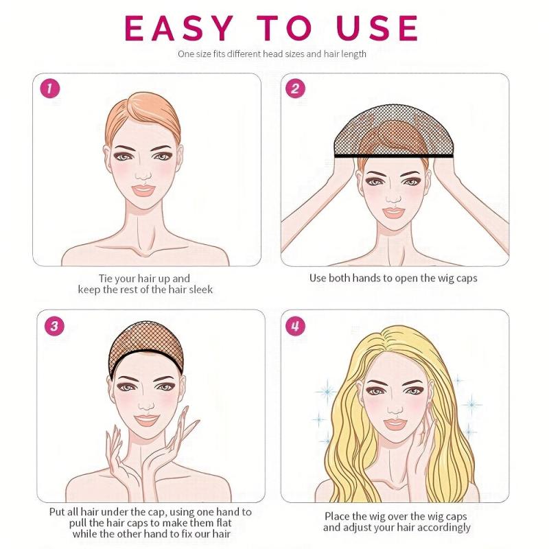 Hair Net For Wig Fishnet Cap Long Thick Hair