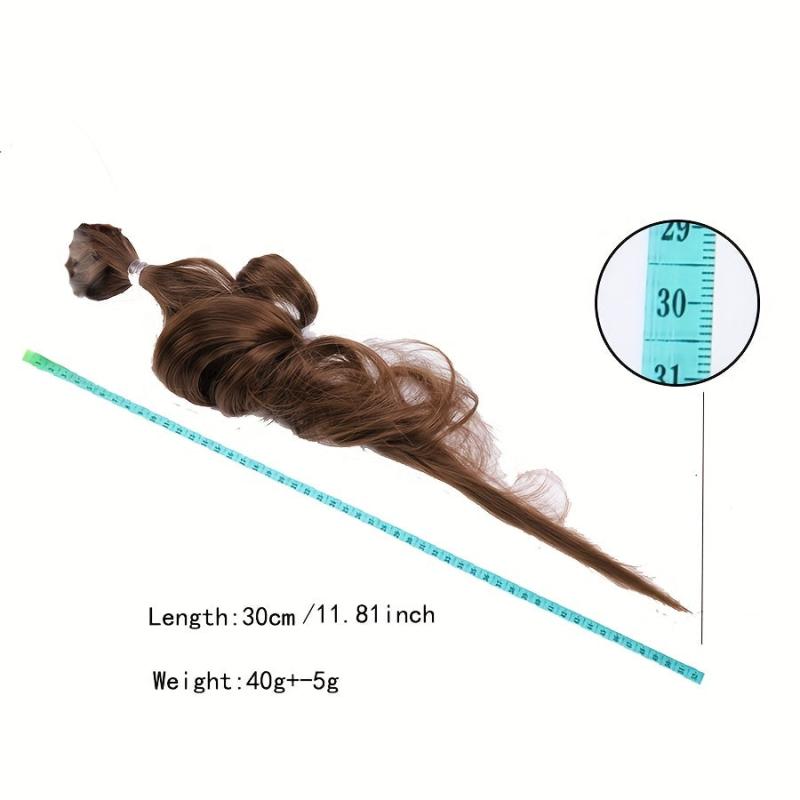 Long Loose Wave Hair Extensions Synthetic Fiber for Dolls
