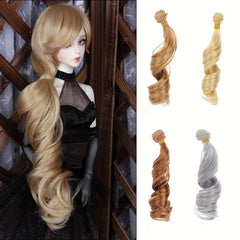 Long Loose Wave Hair Extensions Synthetic Fiber for Dolls