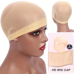 12pcs 6 Packs Wig Caps Elastic Breathable Invisible Professional Use