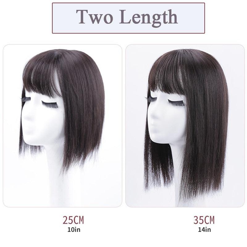 Women Hairpiece Topper Closure Bangs Toupee Hair Extension