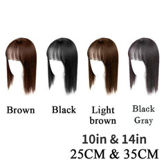 Women Hairpiece Topper Closure Bangs Toupee Hair Extension