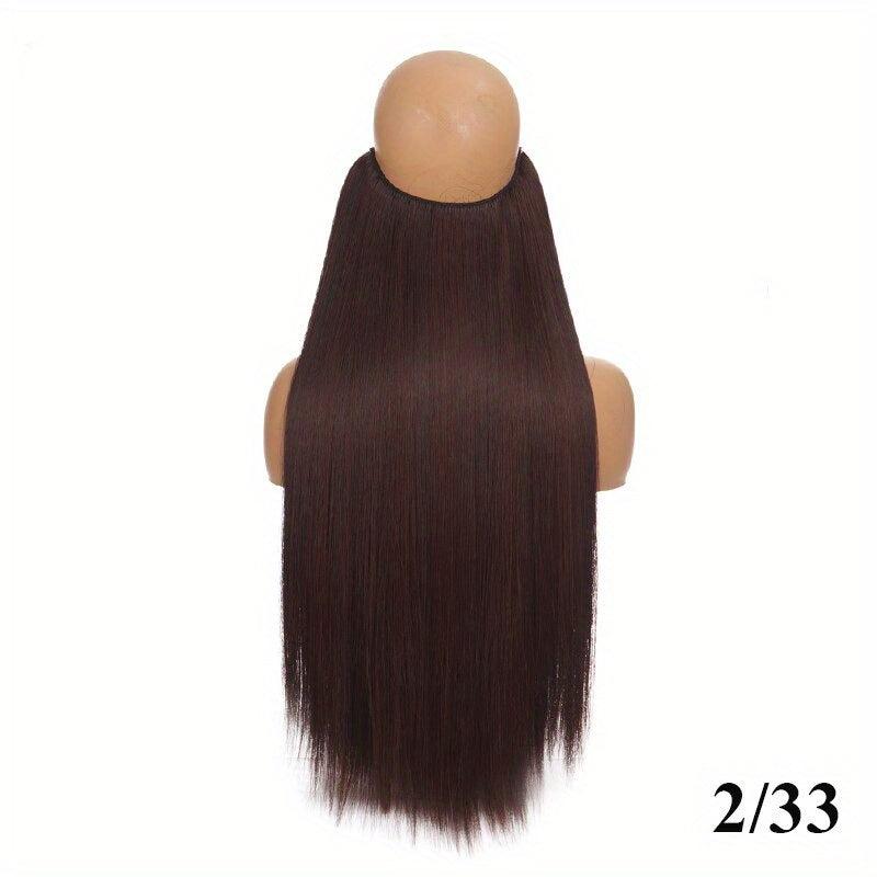 60 96 Cm Invisible Wire Hair Extensions for Women Girls