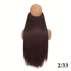 60 96 Cm Invisible Wire Hair Extensions for Women Girls