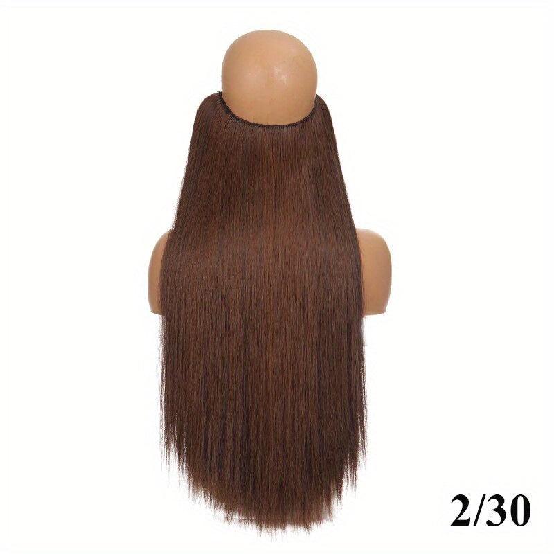 60 96 Cm Invisible Wire Hair Extensions for Women Girls
