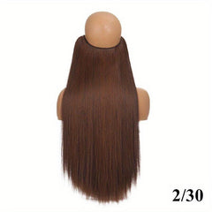 60 96 Cm Invisible Wire Hair Extensions for Women Girls