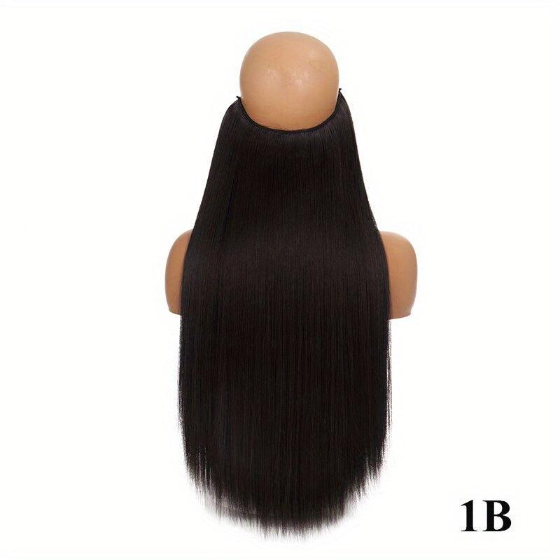 60 96 Cm Invisible Wire Hair Extensions for Women Girls