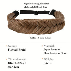 Braided Headband Adjustable Hair Band