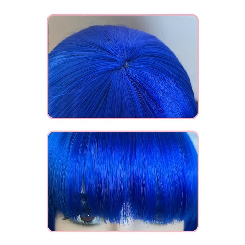 Short Bob Wig With Bangs Synthetic Wig For Women