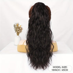 45 cm Claw Clip Ponytail Long Layered Hair Extensions Thick Wavy Curly Hairpiece