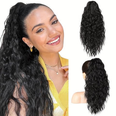 45 cm Claw Clip Ponytail Long Layered Hair Extensions Thick Wavy Curly Hairpiece