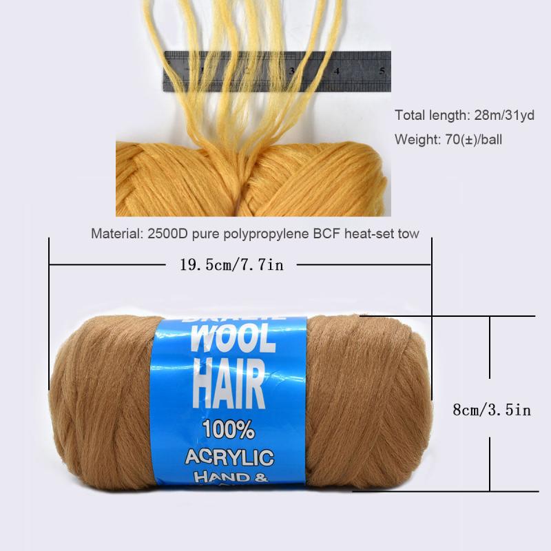 70g Brazilian Wool Hair Extension For Women African Hair Twist Warps