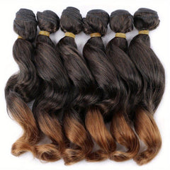 6 Bundles Loose Deep Wave Bundles for Women 35-56 cm Weaving Extensions