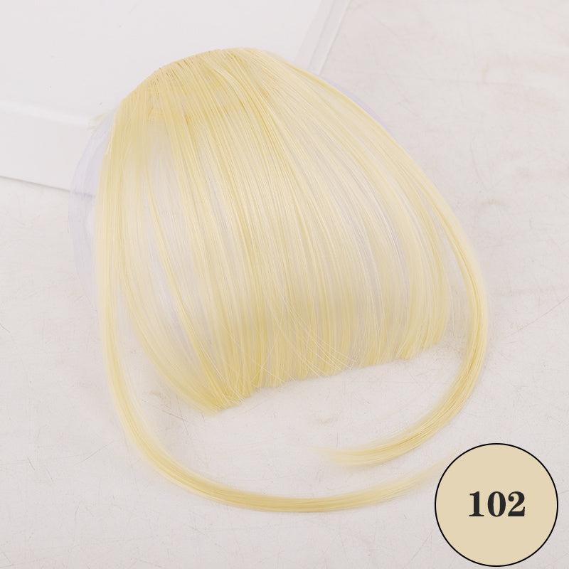 Clip In Bangs Extension Wig Natural Dyeable Style Washable Women's Wigs