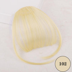Clip In Bangs Extension Wig Natural Dyeable Style Washable Women's Wigs