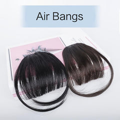 Clip In Bangs Extension Wig Natural Dyeable Style Washable Women's Wigs