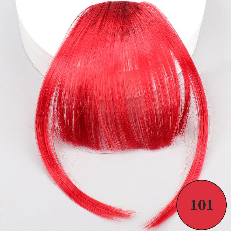 Clip In Bangs Extension Wig Natural Dyeable Style Washable Women's Wigs