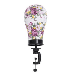 22 Inch Canvas Mannequin Head with Wig Stand Kit