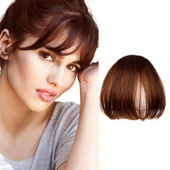 Wispy Bangs Hair Extensions Synthetic Clip In Bangs with Temples