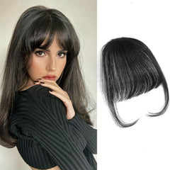 Wispy Bangs Hair Extensions Synthetic Clip In Bangs with Temples